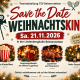 Plakat Weihnachtskino der Tennisabteilung am Samstag, 21.11.2026, in der Lindenberghalle Beimerstetten